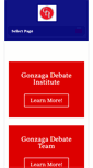 Mobile Screenshot of gonzagadebate.com